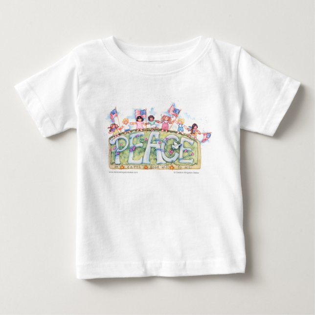 Peace Kids Baby T-Shirt (Front)