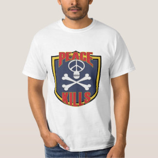 Peace Kills Military Patch T-Shirt