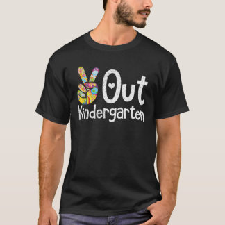 Peace Kindergarten - Final Day Of School Kindergar T-Shirt