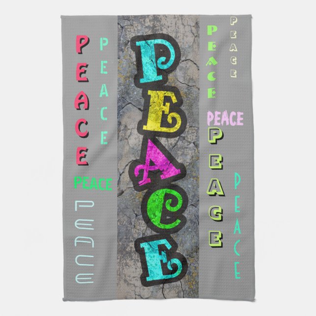 Peace Kitchen Towel (Vertical)
