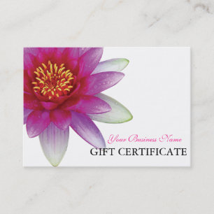 Peace l Beautiful Pink Lotus Gift Certificate