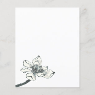 Peace l Beautiful Watercolor Lotus Flyer