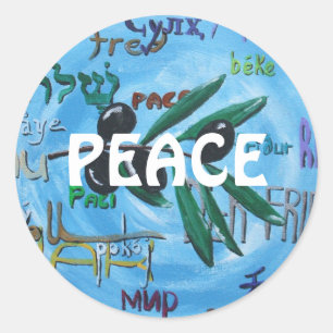 "Peace Language" - PEACE Fine Art Stickers