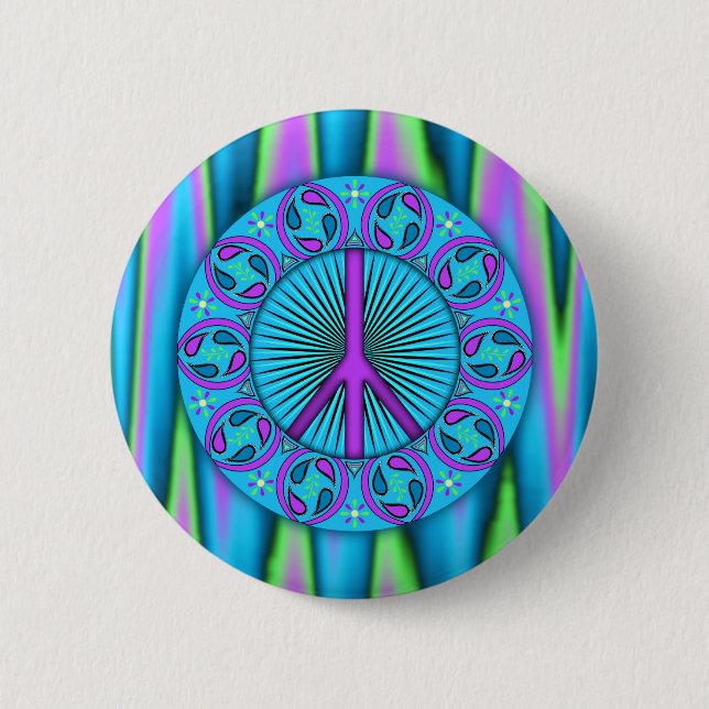 Peace ~ Leaf Button (Front)