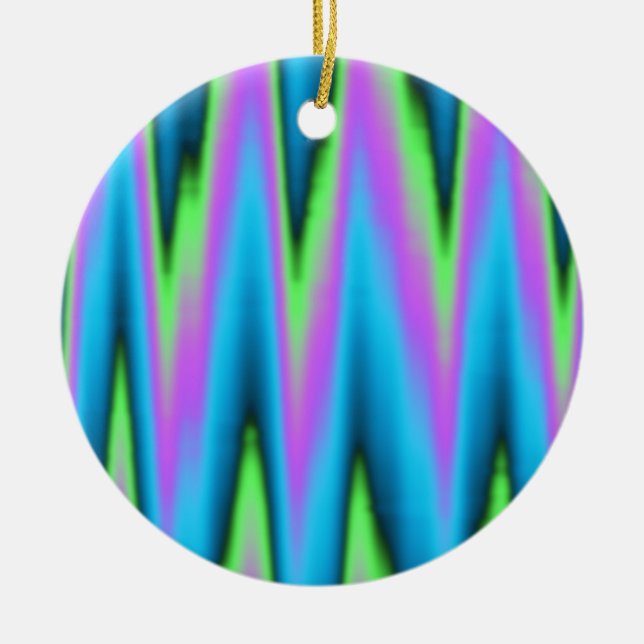 Peace ~ Leaf Ceramic Ornament (Front)