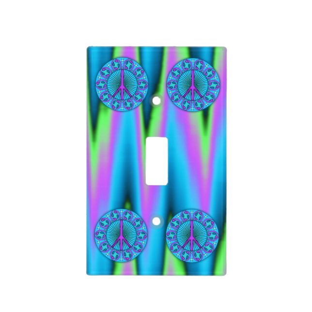 Peace ~ Leaf Light Switch Cover (Front)