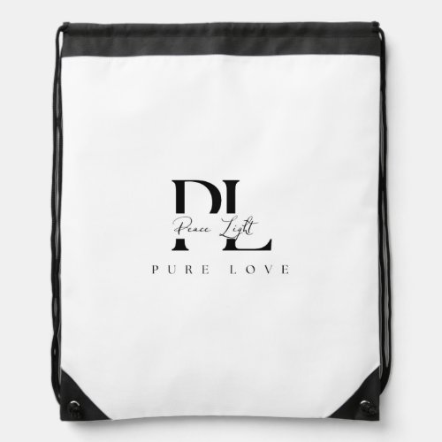 “Peace Light – Pure Love Logo Drawstring Bag