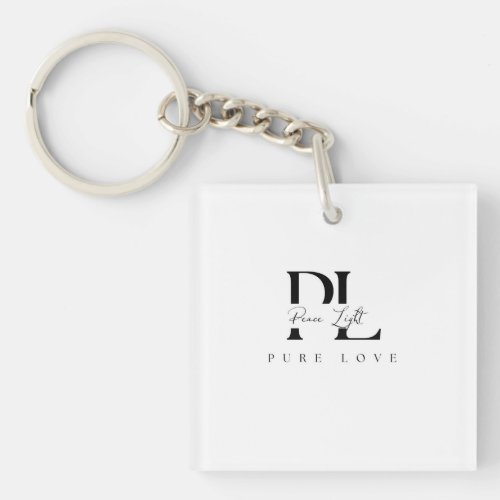 “Peace Light – Pure Love Logo Keychain