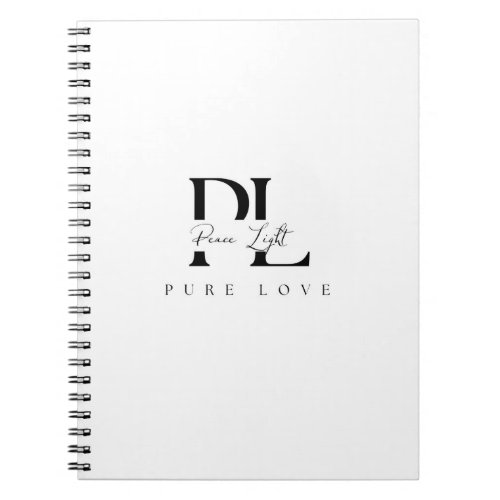 “Peace Light – Pure Love Logo Notebook