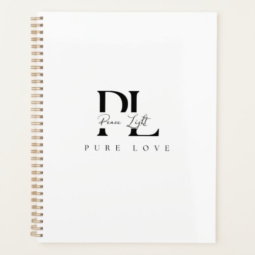 “Peace Light – Pure Love Logo Planner