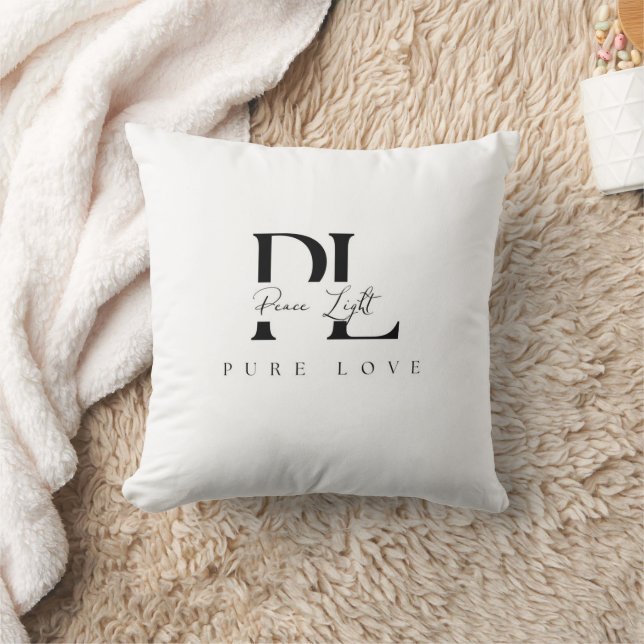 “Peace Light – Pure Love Logo Throw Pillow (Blanket)
