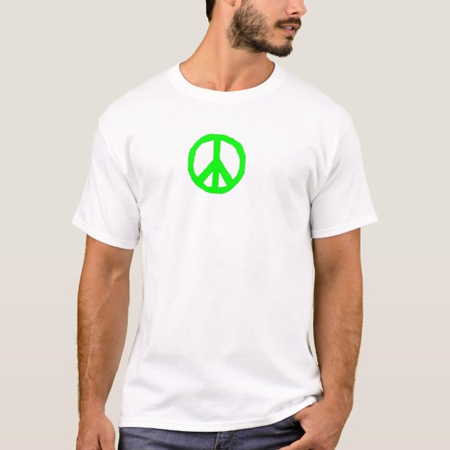 PEACE - Lime green T-Shirt (Front)