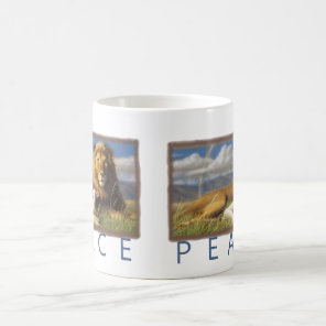 Peace  Lion and Lamb cup