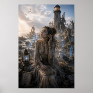 Peace / Listener of Spirits / Old Lighthouse Poster
