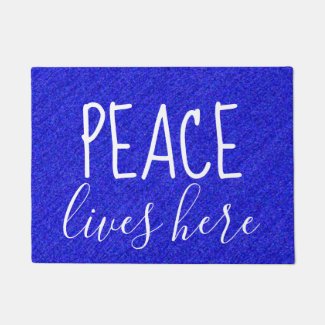 Cool Peace Quote Doormat