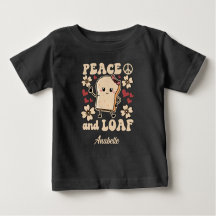 Peace & Loaf | Girl Toast with A Peace Sign- Black