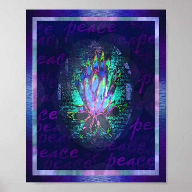 Peace lotus poster (Front)
