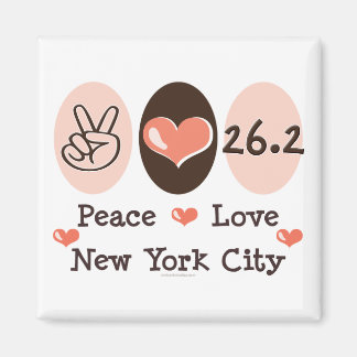 Peace Love 26.2 Magnet