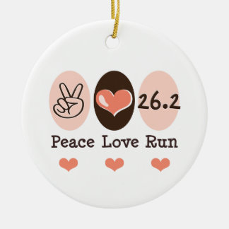 Peace Love 26.2 Ornament