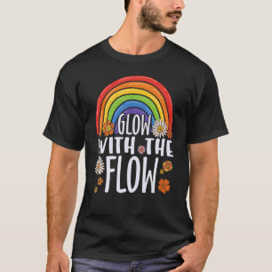 Peace Love 60s 70s Tie Dye Groovy Rainbow Hippie H T-Shirt