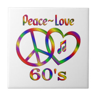 60s Peace Sign Tiles & 60s Peace Sign Decorative Ceramic Tile Designs ...