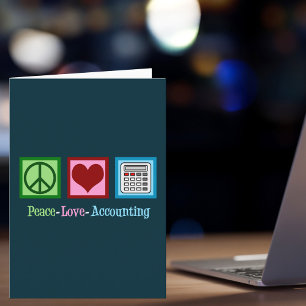 Peace Love Accounting Holiday Card