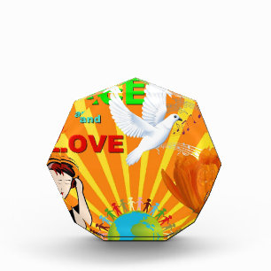 Peace & Love Acrylic Award