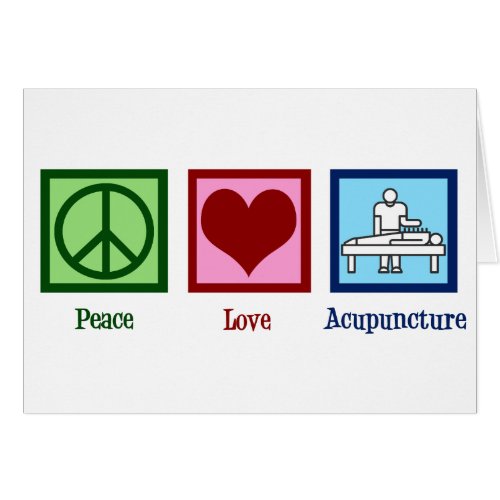 Peace Love Acupuncture Office Holiday Card