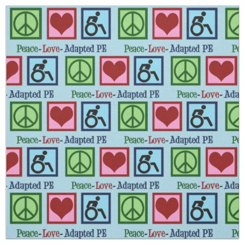Peace Love Adapted PE Fabric