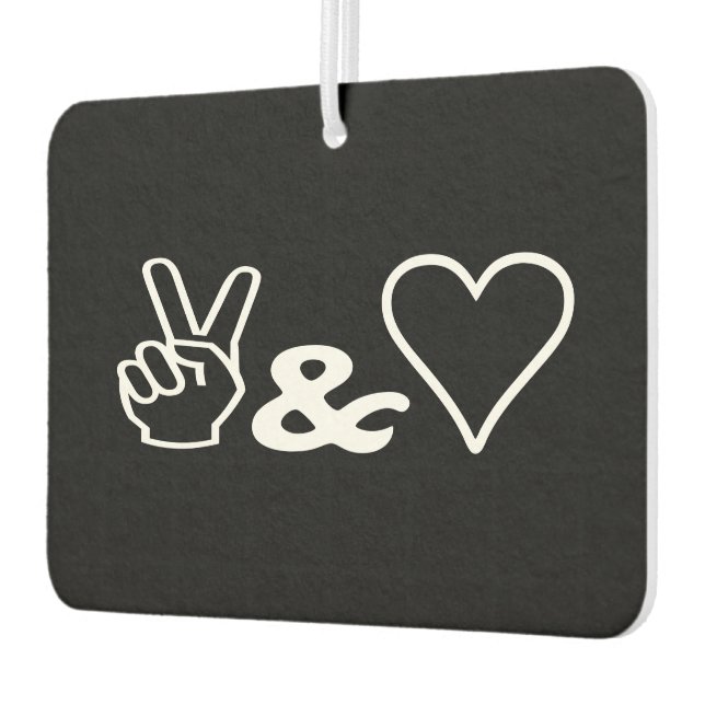 Peace & Love Air Freshener (Left)