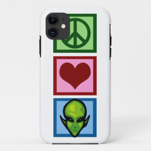 Peace Love Aliens iPhone 11 Case