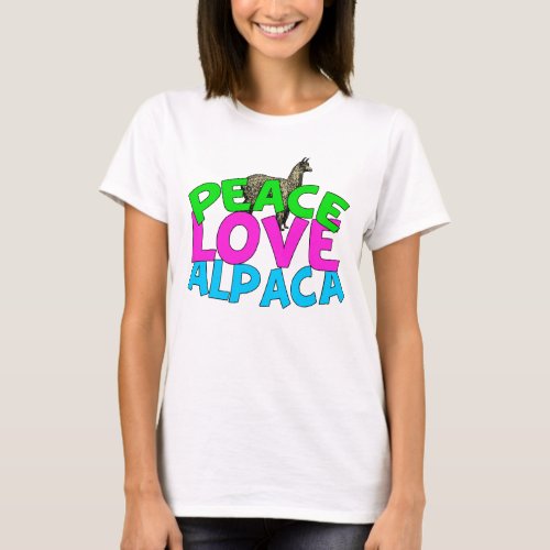 Peace Love Alpacas T_Shirt