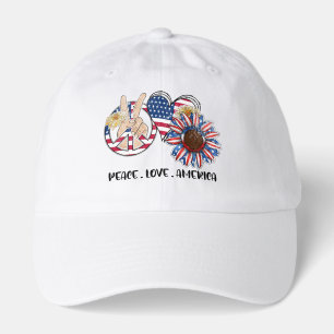 Peace Love America – Patriotic Hat