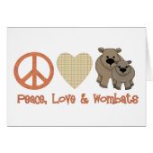Peace, Love &amp; Wombats (Front Horizontal)