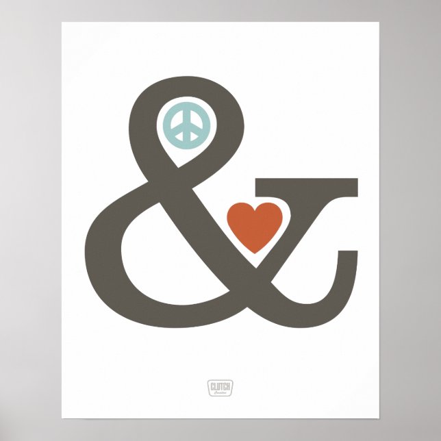Peace & Love (Ampersand Series) Poster (Front)