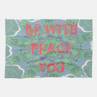 Peace, Love, and African Print Kitchen Towel