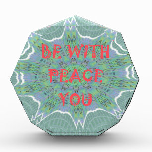 Peace, Love, and African Print: Peace Be With You Acrylic Award