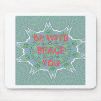 Peace, Love, and African Print: Peace Be With You Mouse Pad