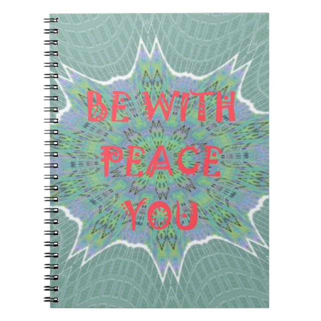 Peace, Love, and African Print: Peace Be With You Notebook (Front)