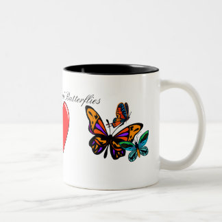 Peace, Love, and Butterflies Mug
