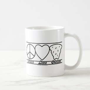 Peace Love and Cheese Coffee Mug