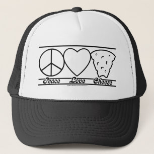 Peace Love and Cheese Trucker Hat