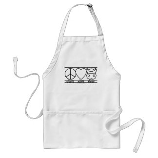 Peace Love and Cows Adult Apron