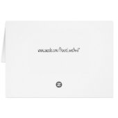 Peace, Love and Daylight Savings Cards (Back Horizontal)
