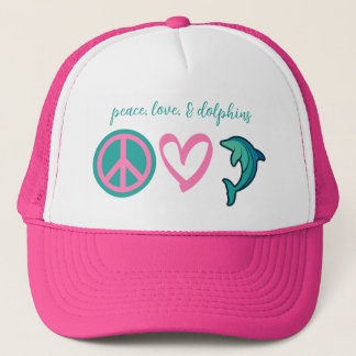 Peace, Love, and Dolphins Hat