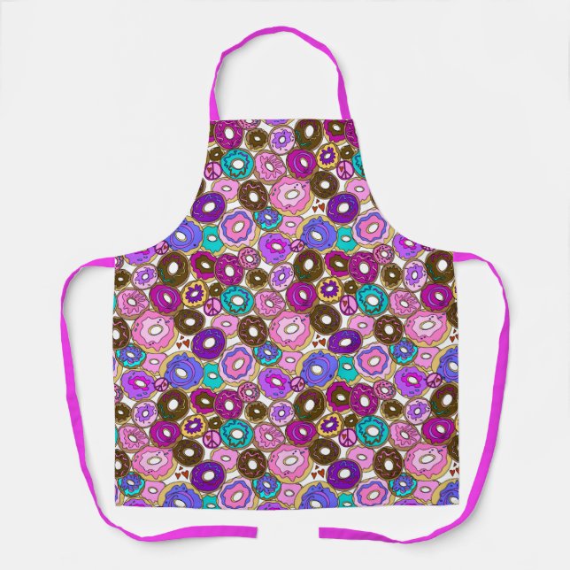 Peace Love and Donuts Apron (Front)