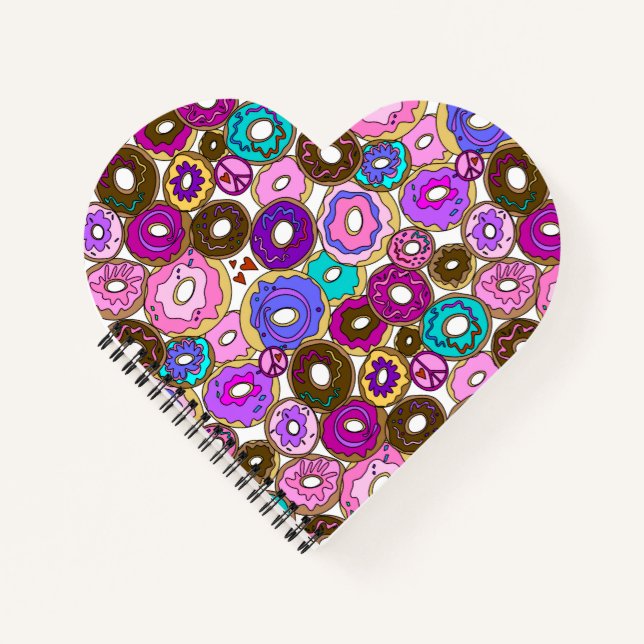 Peace Love and Donuts Notebook (Front)