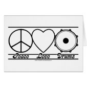 Peace Love and Drums (Front Horizontal)