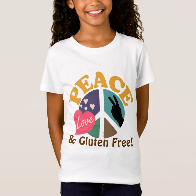 Peace Love and Gluten Free T-Shirt (Front)