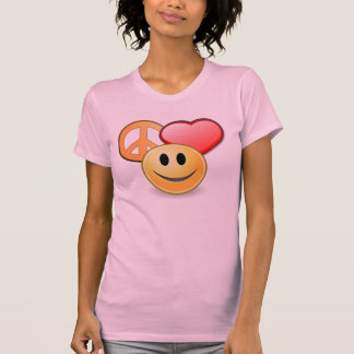 Peace Love and Happiness women's t-shirt